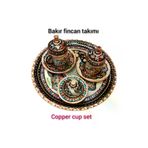 SAFİR ÇAY KAZANLARI Bakır Kahve Fincan Takımı Bakır Kahvelik 2 Kişilik Bakır Kahve Fincan Takımı Siyah Hicivli Model 24012025SİYAHHİCİVLİKAHVETAKIMI