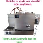 SAFİR ÇAY KAZANLARI İnoks 2 Gözlü Çay Makinesi Sadece Elektrikli Pleytli Çay Kazanı Çay Ocağı Çay Semaveri