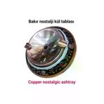 SAFİR ÇAY KAZANLARI Nostaljik Bakır Kül Tablası Bakır Nostalji Küllük 2 Adet Nostalji Bakır Küllük 09122024hicivliküllük