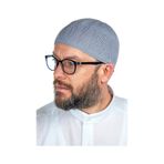 Safir Ince Örme Dantel Namaz Takkesi Gri 1 Adet gri