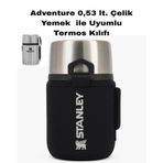 Safir Kamp Stanleye 0.53 Lt. Adventure Çelik Yemek Termosu ile Uyumlu Omuz Askılı Termos Kılıfı