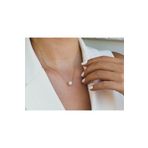 Safir Kuyumculuk 14 Ayar Altın Tasarım Inci Kolye - 1,90 gram Altın - 42 Cm Zincir - 8 Mm Inci Çapı