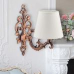 Safir Light Zamak Krem Şapkalı Bakır Aplik