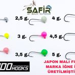 Safir Round Magic Uv Ve Glow Jig Head (japon Fudo İğne) Uv Yeşil-4,5 G.