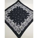 Safir Tuhafiye Pamuklu Desenli Yazma - 100 x 100 cm - Back