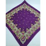 Safir Tuhafiye Pamuklu Desenli Yazma - 100 x 100 cm - Çakıl