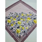 Safir Tuhafiye Pamuklu Desenli Yazma - 100 x 100 cm - Cam Gözü Yeşil