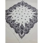 Safir Tuhafiye Pamuklu Desenli Yazma - 100 x 100 cm - Eclipse