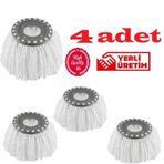 Safir Wermoplast Yedek Mikrofiber Vileda Mop Ucu Başlığı 4 Adet