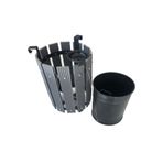 Safirkom Kompozit Ahşap Yuvarlak Çöp Kovası (30 Lt) Sç12 Antrasit