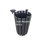 Safirkom Kompozit Yuvarlak Çöp Kovası SÇ12 G Antrasit (65 Lt.)