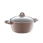 Saflon Granit Kaplama Derin Tencere, 22 Cm