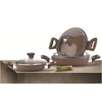 Saflon Granit Line 6 Parça 18-20-22 cm Sahan Set