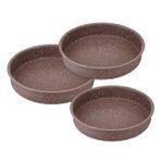 Saflon SF8500GR Granit 3'lü 28-32-36 cm Yuvarlak Fırın Tepsi