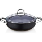 Saflon SF8622TT Titanium 22 cm 2.25 lt Siyah Basık Tencere
