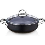 Saflon Titanyum Induksiyon Tabanli 28 Cm Kisa Tencere - 4.6 Litre