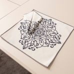 Safran Luxe, Premium Seri Sunum Peçetesi, Duck Keten Kumaş 40X40CM - Siyah - 40 x 40 cm