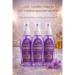 Safranzade 3'lü Set Safran Kolonyası 70° - Sprey Başlıklı Lüks Hediye Paketi - 55 ml