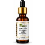 safvital Kenevir Tohumu Yağı Soğuk Pres %100 Saf 20 ml Saç ve Cilt Bakımı İçin Premium Bitkisel Yağ