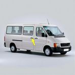 Sağ Orta Sürgülü Dış Kapı Kolu 2D1843704 VW LT35 Volt ile uyumlu 1996-2007