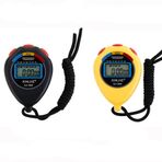 SagaSave 2 adet elektronik kronometre, dijital spor kronometre, tarih saati ve alarm fonksiyonlu, fitness koçları ve hakemler için çok fonksiyonlu kronometre (2 renk)