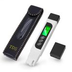 SagaSave 3'ü 1 arada EC ve TDS metre, doğru sıcaklık ölçer, içme suyu kalitesi için dijital su test kiti, musluk, kuyu, yüzme havuzu, akvaryum, yeşil