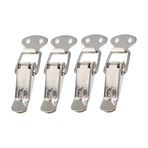 SagaSave 4 Adet 45 mm Paslanmaz Yaylı Geçiş Mandalı Kilit Mandalı Mandal Mandalı Mandal Mandalı Mandal Mandalı Mandalı Mandal Kutusu, Çekmece, Dolap, Sandık (Kilitli)