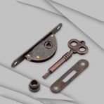 SagaSave Dolap Kilidi Seti Anahtarlı Antika 2 Tip Vintage Stil Bronz Dolap Kilidi Takı Makyaj Kılıfı Mobilya Kapı Çekmece Kilidi