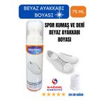 Sağdıç Saraciye Spor Beyaz Deri ve Kumaş Ayakkabı Boyası 75 ml Beyaz