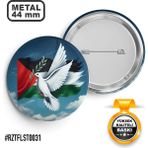 Sağlam Ajans Filistin Bayrak Kuş İğneli Rozet 44 mm
