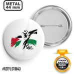 Sağlam Ajans Filistin Bayrak Save İğneli Rozet 44 mm
