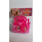 Sağlam Çantalı Makyaj Seti 6 Parça - Pembe