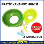 SAĞLAM KALİTELİ PLASTİKTEN ÜRETİLMİŞ 2 FARKLI BOYDA KAVANOZ HUNİ