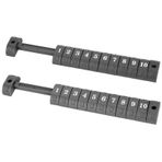 Sağlam Masa Futbolu Puanlama Puanı Sayacı Göstergesi 10 Numara Ofis Dinlenme Odası Için 2'li Set (BLACK)