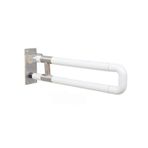 Sağlam paslanmaz çelik duş güvenlik tutma çubuğu - 60 cm katlanır destek kolu küvet için kalınlaştırılmış taban naylon dış boru yaşlılar ve engelli banyo güvenliği için ideal