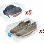 Sağlam Plastik 5 Adet Kadın + 5 Adet Erkek Ayakkabı Kutusu