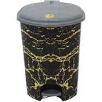 Sağlam Plastik Desenli Pedallı Çöp Kovası 2 Nolu Iç Kovalı (11 lt)