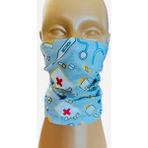 Sağlık Desen Bagoo Buff -Baf- Bandana- Boyunluk- Saç Bandı - Açık Mavi - Standart