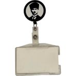 Sağlıkçı Shopping Atatürk Temalı Metal Yoyo Kartlık Yoyo Yaka Kartlığı