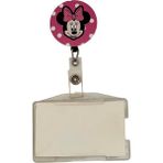 Sağlıkçı Shopping Pembe Benekli Mini Fare Temalı Metal Yoyo Kartlık Yoyo Yaka Kartlığı
