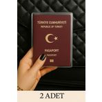 sağlıkçı shopping trend aksesuar 2 Adet Universal Pasaport Kılıfı Şeffaf Su Geçirmeyen PVC Pasaport Koruma Kabı
