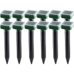 Sagrado 12 Paket Açık Güneş Ultrasonik Titreşim Kovucu Yılan Kovucu Köstebek Elektronik Yılan Kovucu Bahçe Yard Çiftliği Için (Yurt Dışından) - Siyah