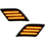 Sagrado 2008-2011 Mercedes Benz W204 C250 C300 C350 ve 2008-2013 C63 Amg Için LED Yan Işaret Işıkları (Yurt Dışından) - 1 Adet - Siyah
