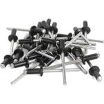 Sagrado 600PC Perçinler 8 Boyutlu Kör Perçin Çeşitleri Kiti (1/8ın x 1/4IN,5/16IN,3/8IN,1/2IN,3/16IN x 5/16IN,3/8IN, 1/2ın,5/8ın) (Yurt Dışından) - 1 Adet - Siyah