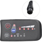 Sagrado S810 E-Bisiklet Metre LED Ekran 48 V IP65 Uart Protokolü Elektrikli Bisiklet Için Elektrikli Bisiklet Metre 6pın (Yurt Dışından) - Siyah - 0.8m