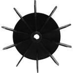 Sagrado Yedek 0.5" Iç Delik 10 Pervane Hava Kompresörü Motor Fan Pervanesi Siyah (Yurt Dışından) - 1 Adet