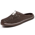 SAGUARO Clogs Kahverengi Renk Fileli Delikli Unisex Terlik