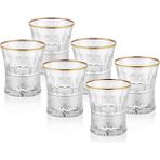 Şah Fenix Su Bardağı Kısa 6 Parça Kristal Gold