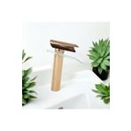Şah Premium Bronz Glass Design Çanak Lavabo Bataryası Bakır Cam Detaylı Yüksek Lavabo Armatür ŞahConcept