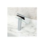 Şah Premium Krom Glass Design Çanak Lavabo Bataryası Gümüş Cam Detaylı Yüksek Lavabo Armatür ŞahConcept